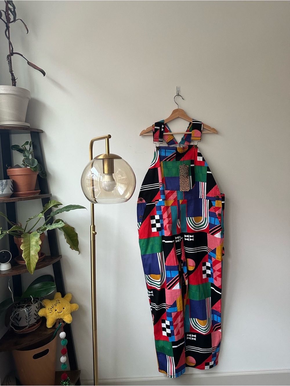 Colorblock Geometric Jumpsuit - Multicolor
